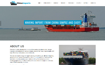 China Imports Website Desiging