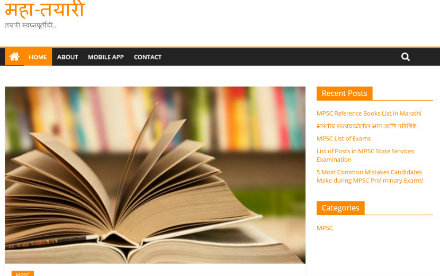 Maha-Tayari Wordpress Website